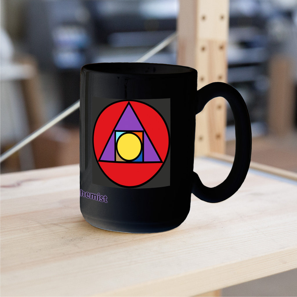 Squaring The Circle Coffee Mug - 15oz Black